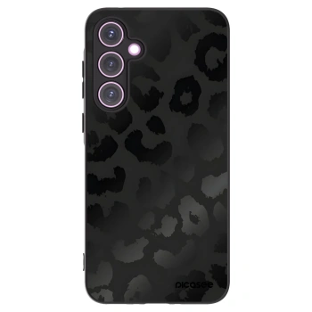 Picasee silikonowe czarne etui na Samsung Galaxy A35 5G A356B - Midnight Leopard