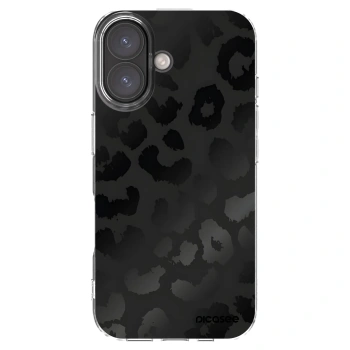 Picasee silikonowe przeźroczyste etui na Apple iPhone 16 - Midnight Leopard