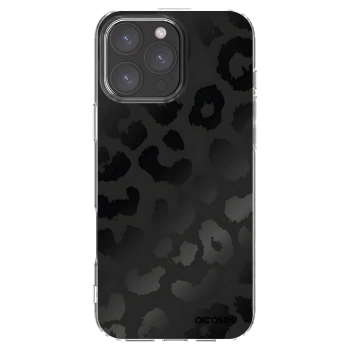 Picasee silikonowe przeźroczyste etui na Apple iPhone 16 Pro Max - Midnight Leopard