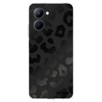 Picasee silikonowe przeźroczyste etui na Realme C33 (2023) - Midnight Leopard