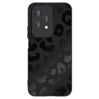 Picasee silikonowe czarne etui na Honor 200 Lite - Midnight Leopard