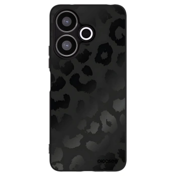 Picasee silikonowe czarne etui na Xiaomi Redmi 13 4G - Midnight Leopard