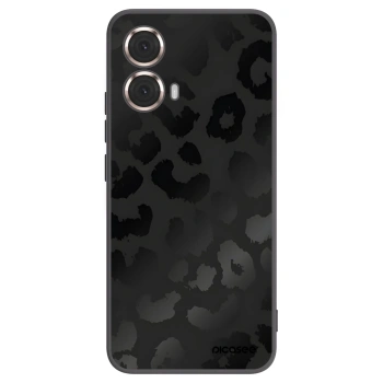 Picasee silikonowe czarne etui na Motorola Moto G85 - Midnight Leopard