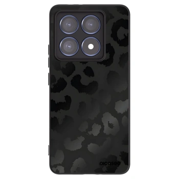 Picasee silikonowe czarne etui na Xiaomi 14T Pro - Midnight Leopard