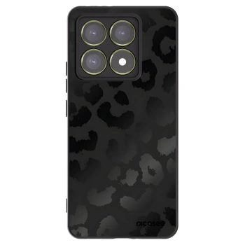 Picasee silikonowe czarne etui na Xiaomi 14T - Midnight Leopard