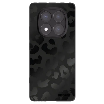 Picasee silikonowe czarne etui na Xiaomi Redmi Note 14 Pro 5G - Midnight Leopard