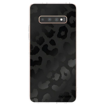 Picasee silikonowe przeźroczyste etui na Samsung Galaxy S10 Plus G975 - Midnight Leopard