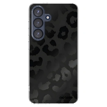 Picasee silikonowe przeźroczyste etui na Samsung Galaxy S25 5G - Midnight Leopard