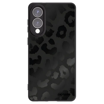 Picasee silikonowe czarne etui na Samsung Galaxy S25 Edge 5G - Midnight Leopard