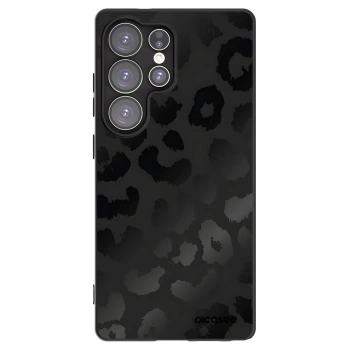 Picasee silikonowe czarne etui na Samsung Galaxy S25 Ultra 5G - Midnight Leopard