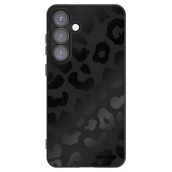 Picasee silikonowe czarne etui na Samsung Galaxy S25+ 5G - Midnight Leopard