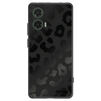Picasee silikonowe czarne etui na Motorola Moto G35 5G - Midnight Leopard