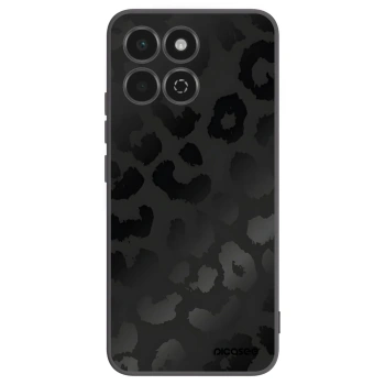 Picasee silikonowe czarne etui na Honor 200 Smart 5G - Midnight Leopard