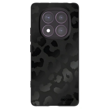 Picasee silikonowe czarne etui na Xiaomi Redmi Note 14 Pro 4G - Midnight Leopard