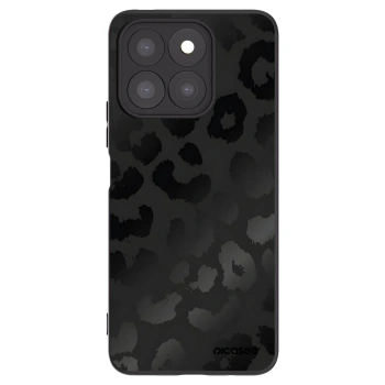 Picasee silikonowe czarne etui na Honor X8c - Midnight Leopard