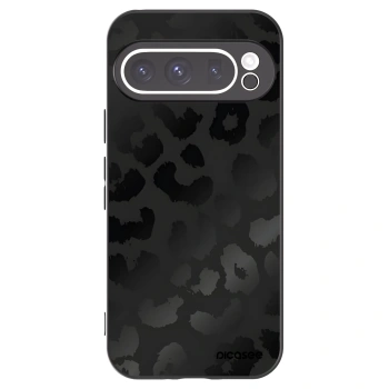 Picasee silikonowe czarne etui na Google Pixel 9 Pro - Midnight Leopard