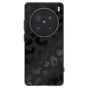 Picasee silikonowe czarne etui na Vivo X200 Pro - Midnight Leopard