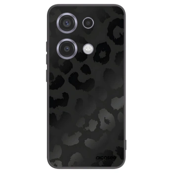 Picasee silikonowe czarne etui na Xiaomi Redmi Note 14S - Midnight Leopard