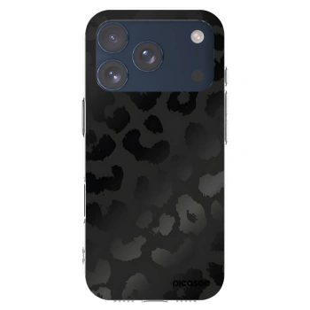 Picasee silikonowe przeźroczyste etui na Apple iPhone 17 Pro - Midnight Leopard