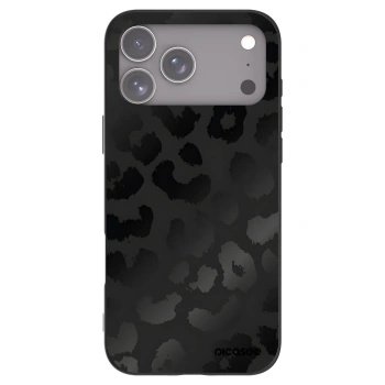 Picasee silikonowe czarne etui na Apple iPhone 17 Pro Max - Midnight Leopard