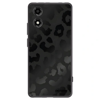 Picasee silikonowe czarne etui na Motorola Moto E14 - Midnight Leopard
