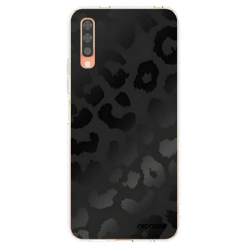 Picasee silikonowe przeźroczyste etui na Samsung Galaxy A70 A705F - Midnight Leopard
