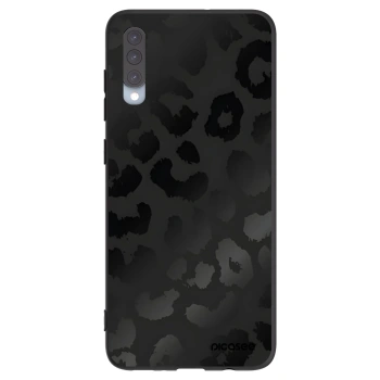 Picasee silikonowe czarne etui na Samsung Galaxy A70 A705F - Midnight Leopard