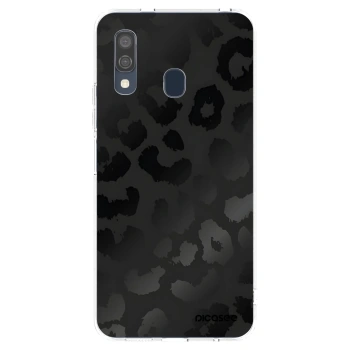 Picasee silikonowe przeźroczyste etui na Samsung Galaxy A40 A405F - Midnight Leopard