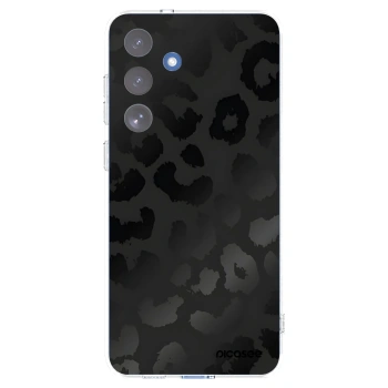 Picasee silikonowe przeźroczyste etui na Samsung Galaxy S25 FE 5G - Midnight Leopard