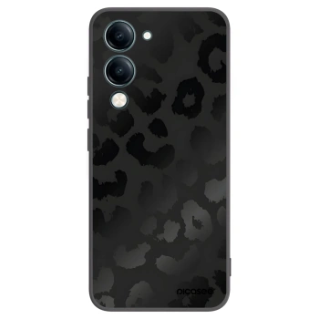 Picasee silikonowe czarne etui na Vivo Y29s 5G - Midnight Leopard
