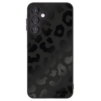 Picasee silikonowe czarne etui na Samsung Galaxy A16 4G - Midnight Leopard