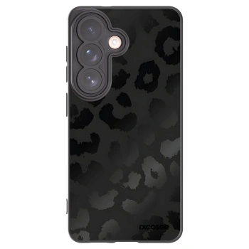 Picasee silikonowe czarne etui na Samsung Galaxy S26 - Midnight Leopard