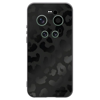 Picasee silikonowe czarne etui na Xiaomi 17 Ultra - Midnight Leopard