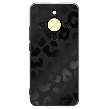 Picasee silikonowe czarne etui na Honor Magic8 Lite 5G - Midnight Leopard
