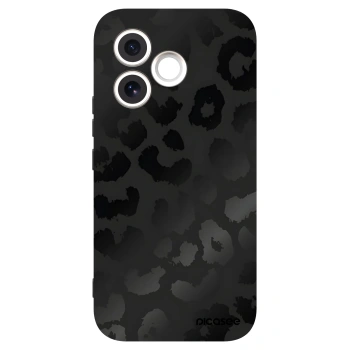 Picasee silikonowe czarne etui na Honor 600 Lite - Midnight Leopard