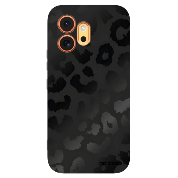 Picasee silikonowe czarne etui na Honor 600 - Midnight Leopard