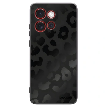 Picasee silikonowe czarne etui na Motorola Edge 60 Neo 5G - Midnight Leopard