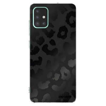 Picasee silikonowe przeźroczyste etui na Samsung Galaxy A51 A515F - Midnight Leopard