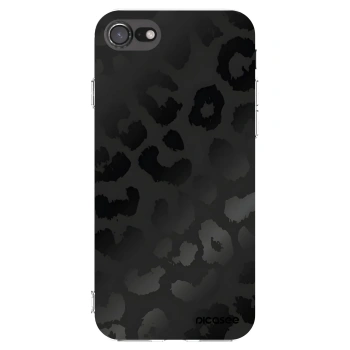 Picasee silikonowe przeźroczyste etui na Apple iPhone SE 2020 - Midnight Leopard