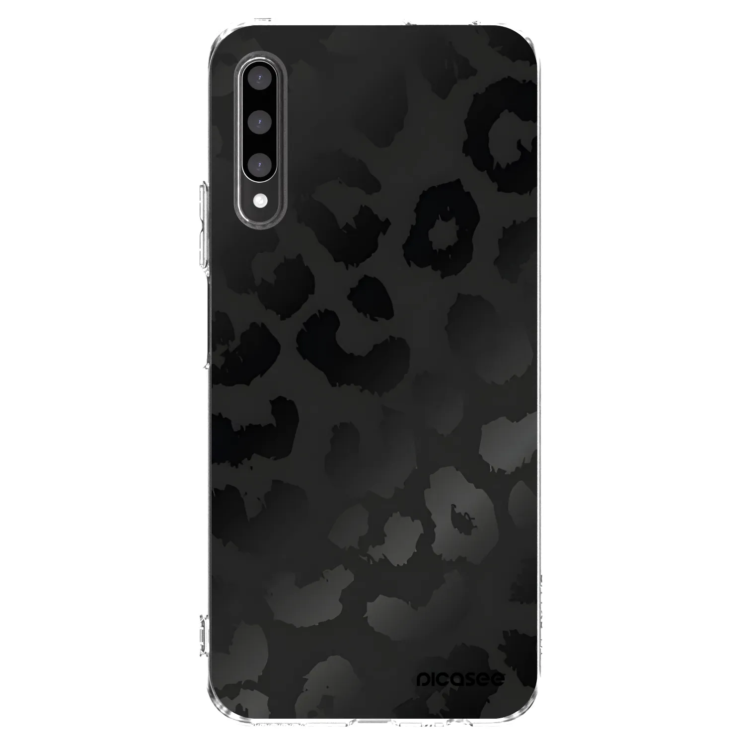 Picasee silikonowe przeźroczyste etui na Honor 9X Pro - Midnight Leopard