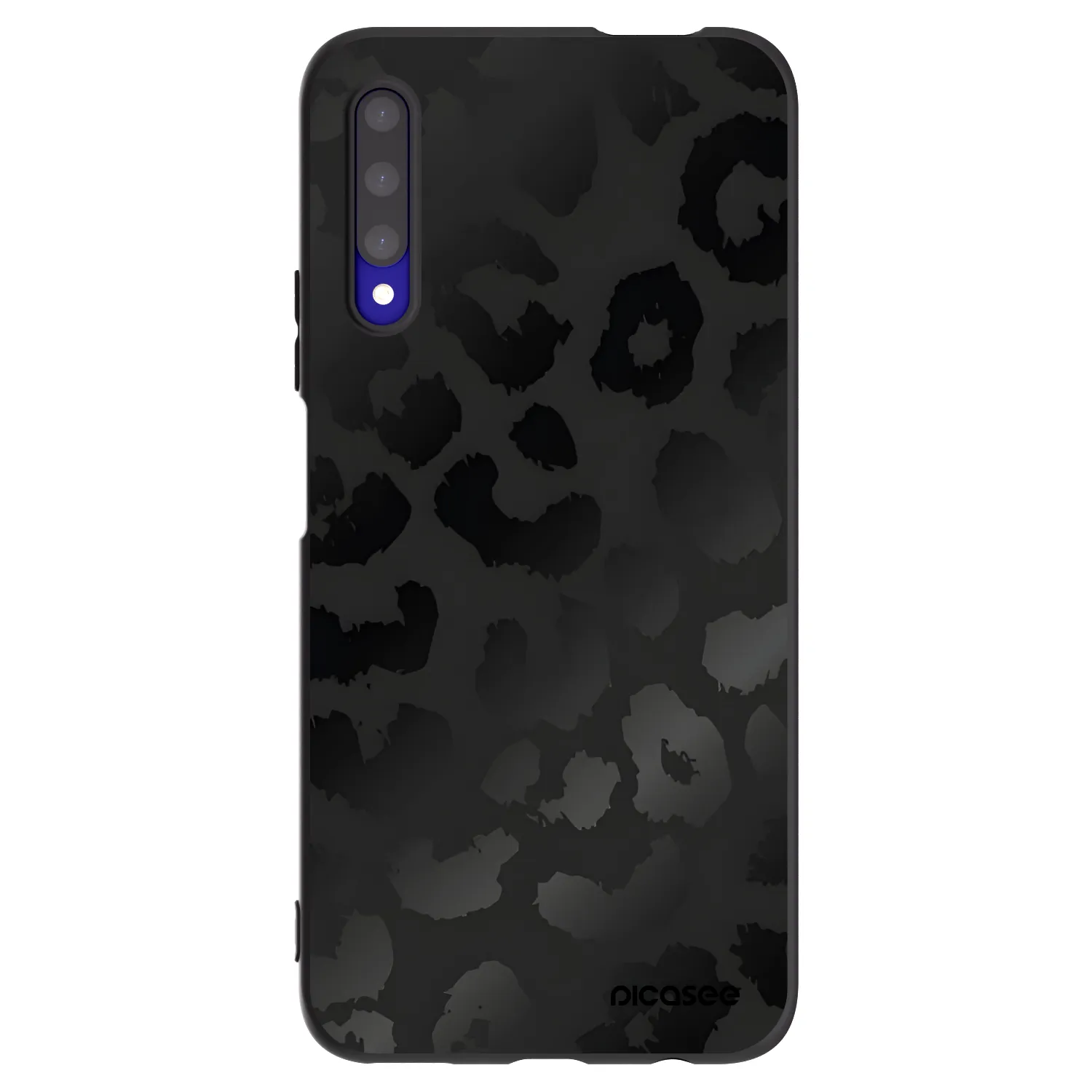 Picasee silikonowe czarne etui na Honor 9X Pro - Midnight Leopard