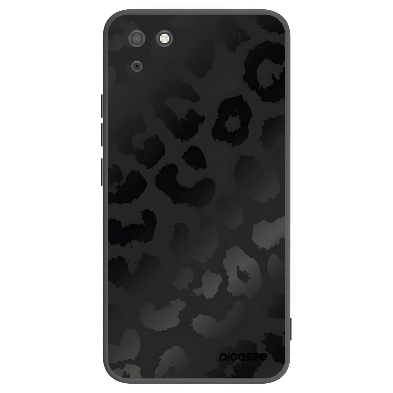 Picasee silikonowe czarne etui na Huawei Y5P - Midnight Leopard