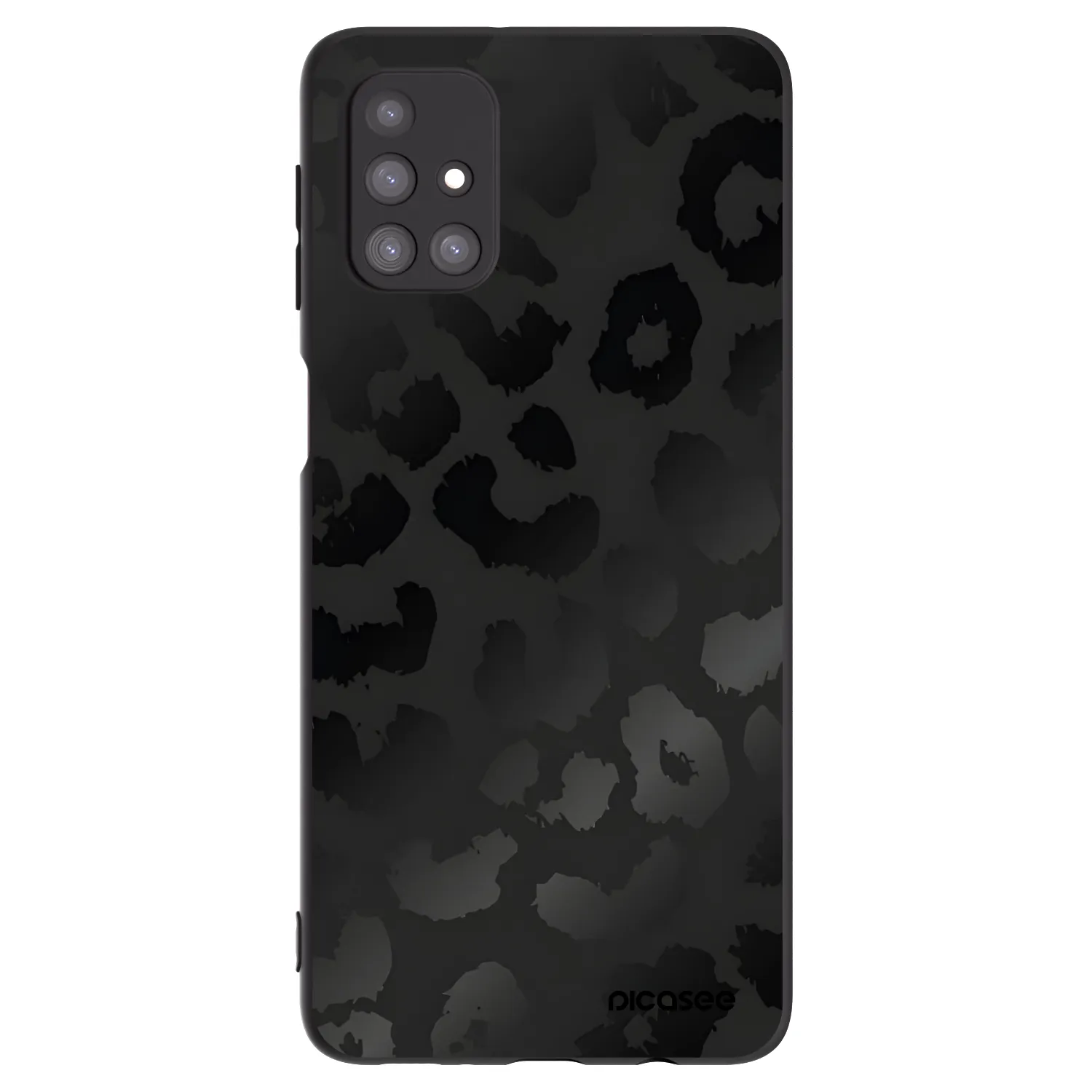 Picasee silikonowe czarne etui na Samsung Galaxy M31s - Midnight Leopard