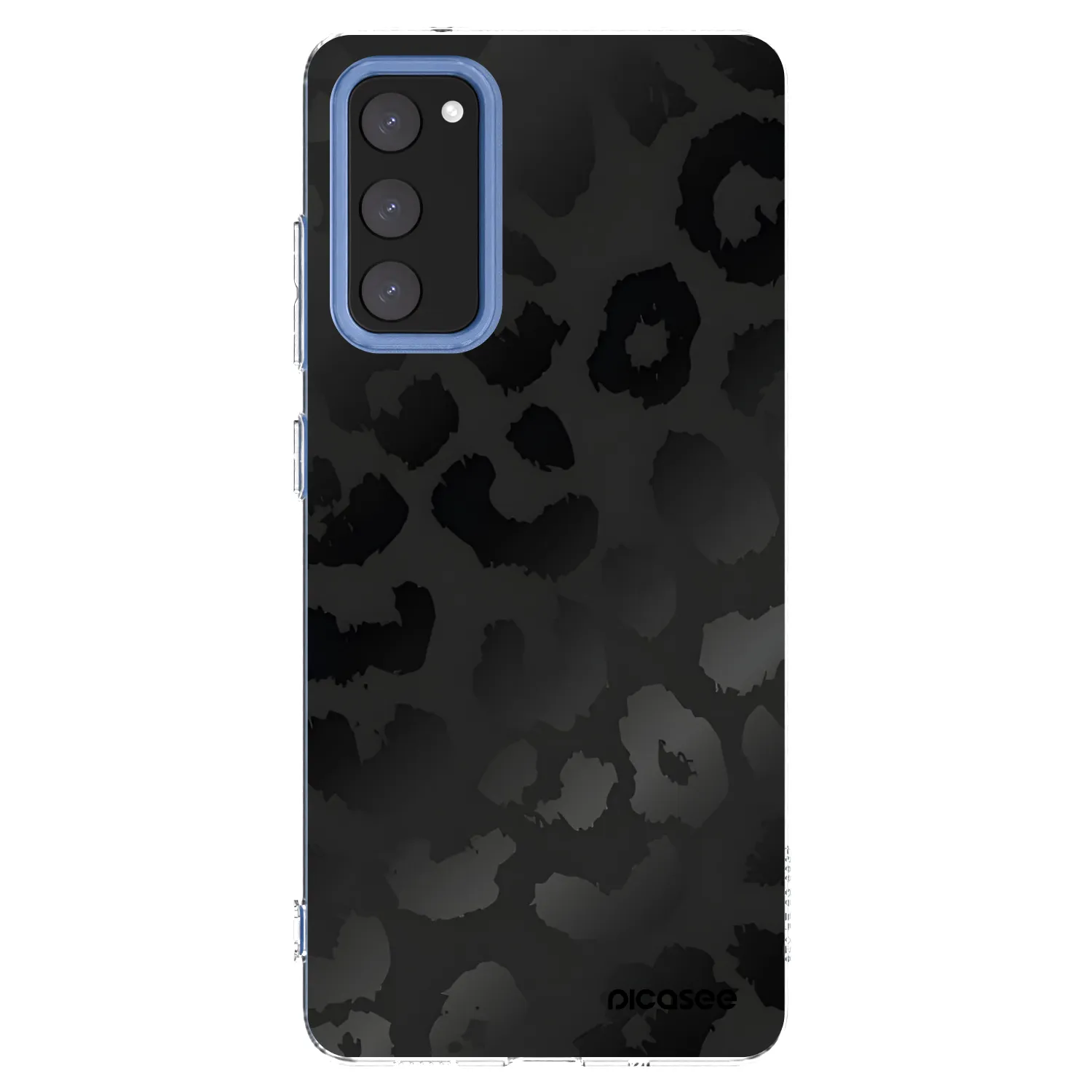 Picasee silikonowe przeźroczyste etui na Samsung Galaxy S20 FE - Midnight Leopard