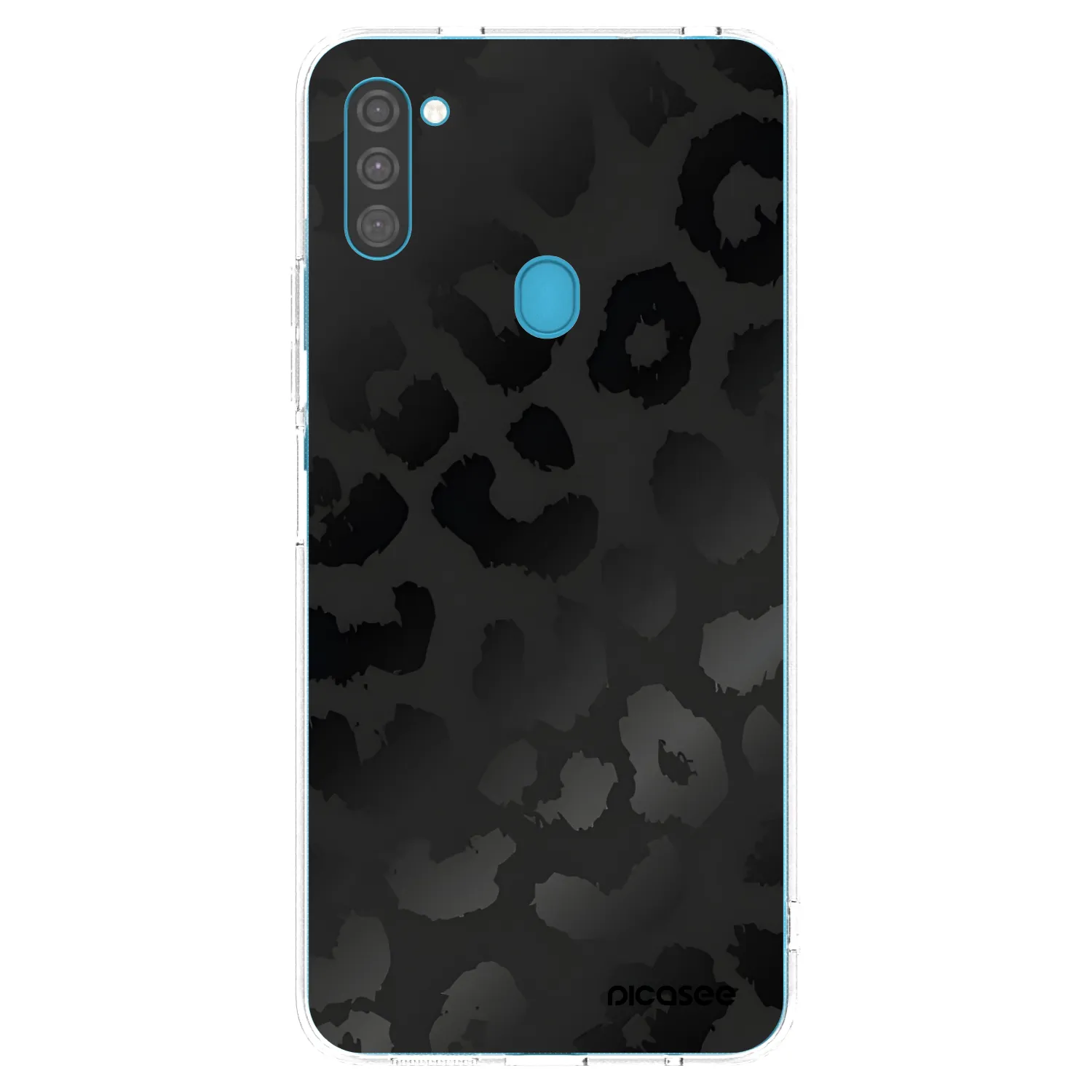 Picasee silikonowe przeźroczyste etui na Samsung Galaxy M11 - Midnight Leopard