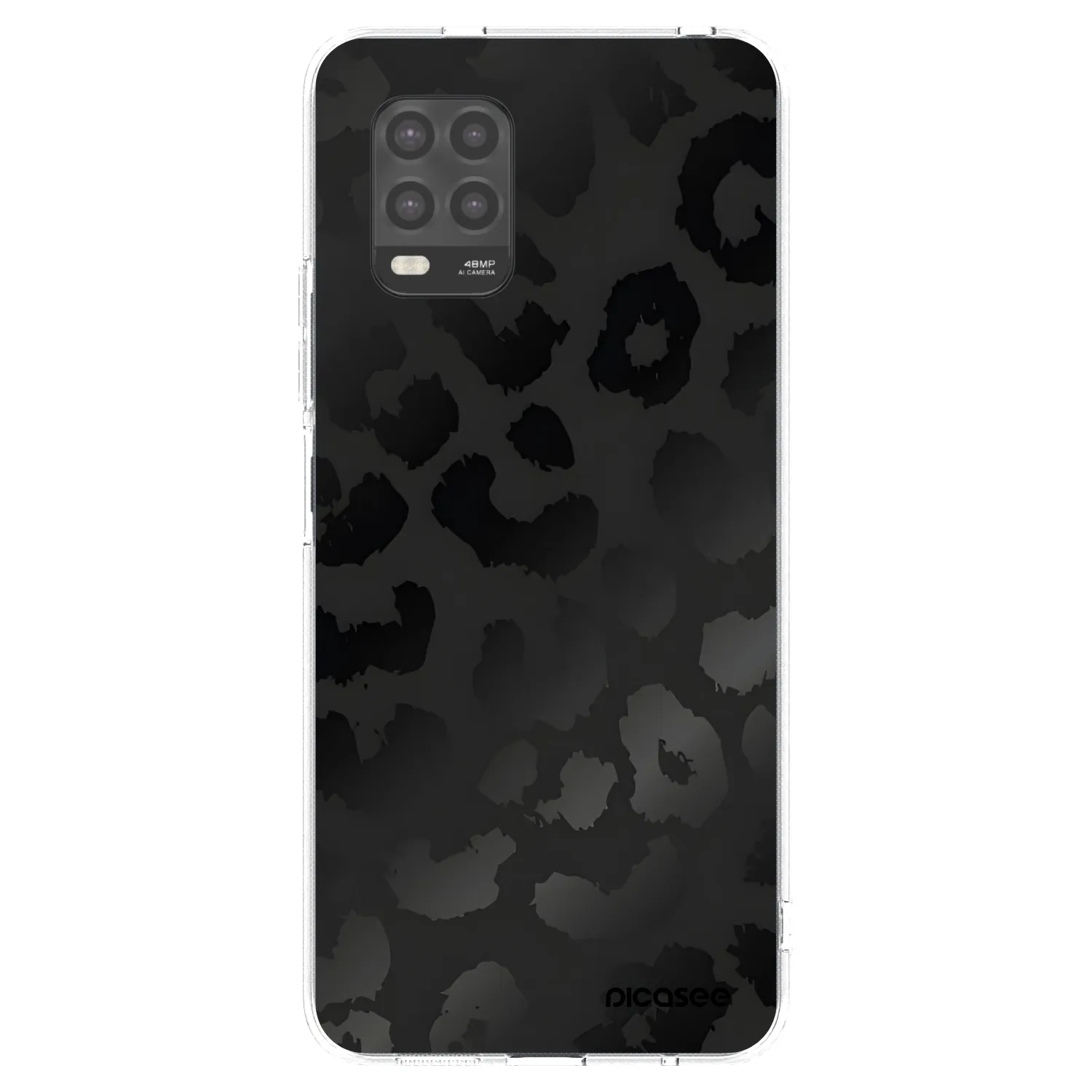 Picasee silikonowe przeźroczyste etui na Xiaomi Mi 10 Lite - Midnight Leopard