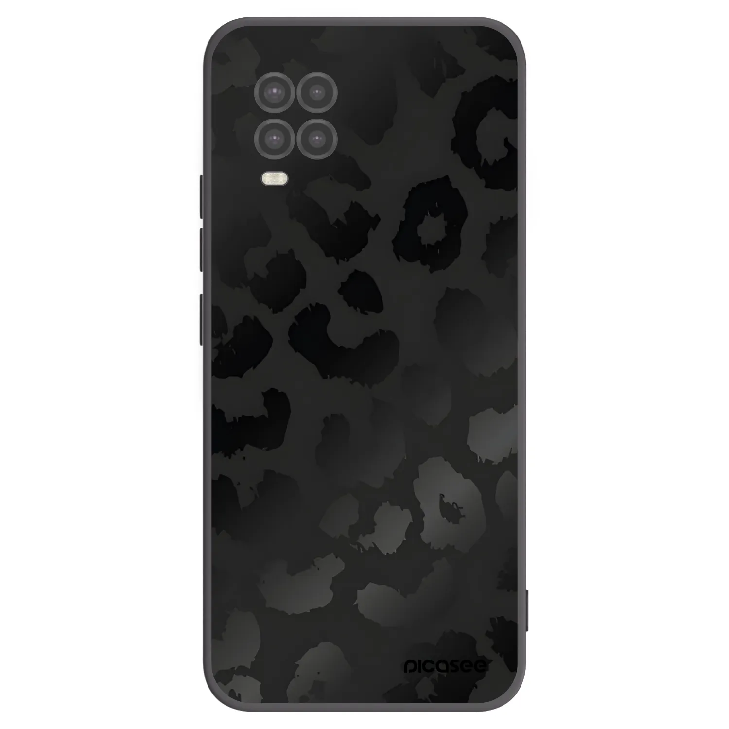 Picasee silikonowe czarne etui na Xiaomi Mi 10 Lite - Midnight Leopard