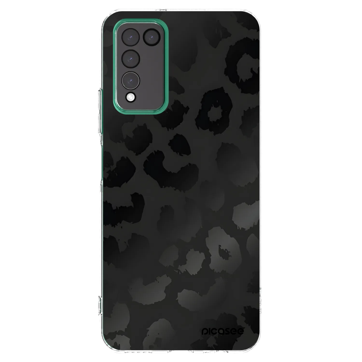Picasee silikonowe przeźroczyste etui na Honor 10X Lite - Midnight Leopard