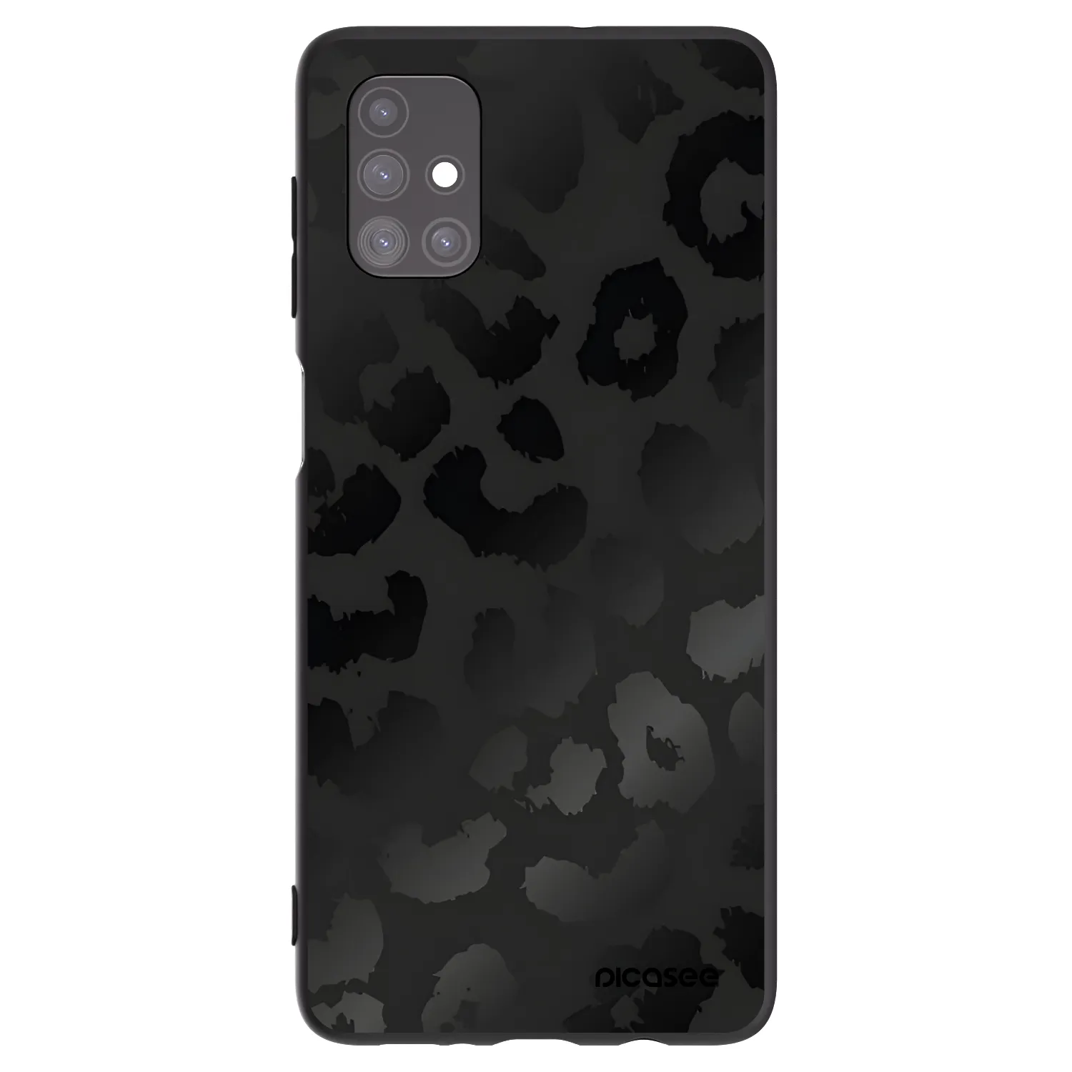 Picasee silikonowe czarne etui na Samsung Galaxy M51 M515F - Midnight Leopard