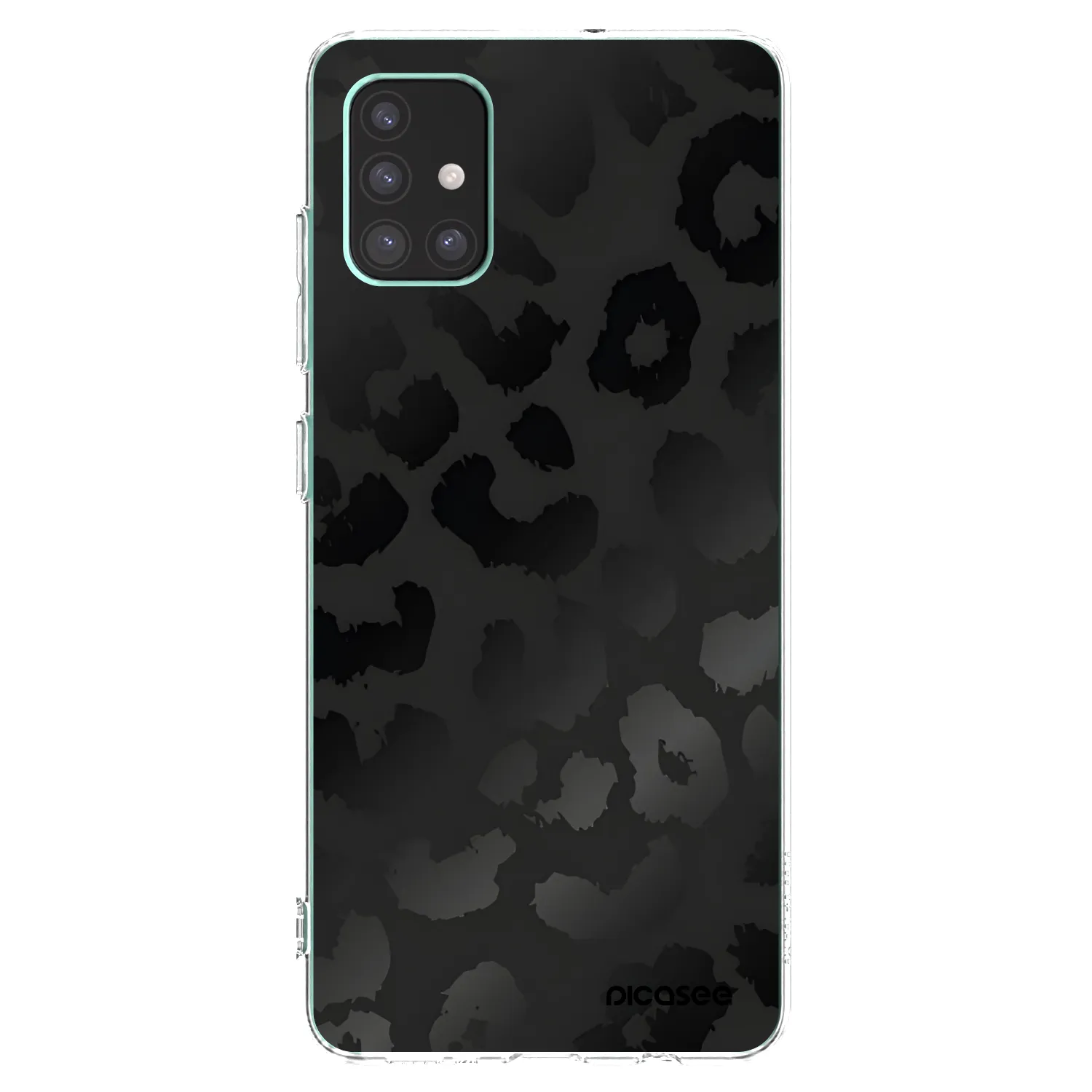 Picasee silikonowe przeźroczyste etui na Samsung Galaxy M51 M515F - Midnight Leopard